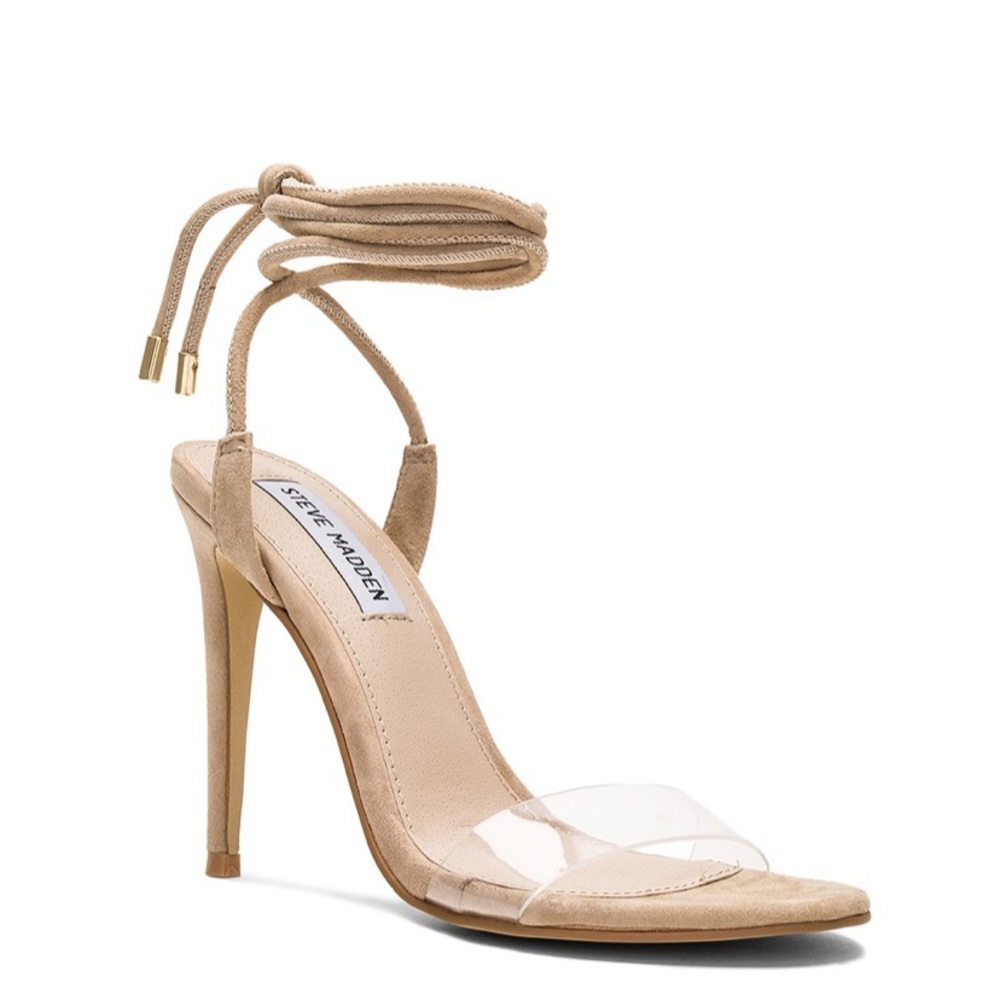 Steve Madden Lyla Nude Suede Heels